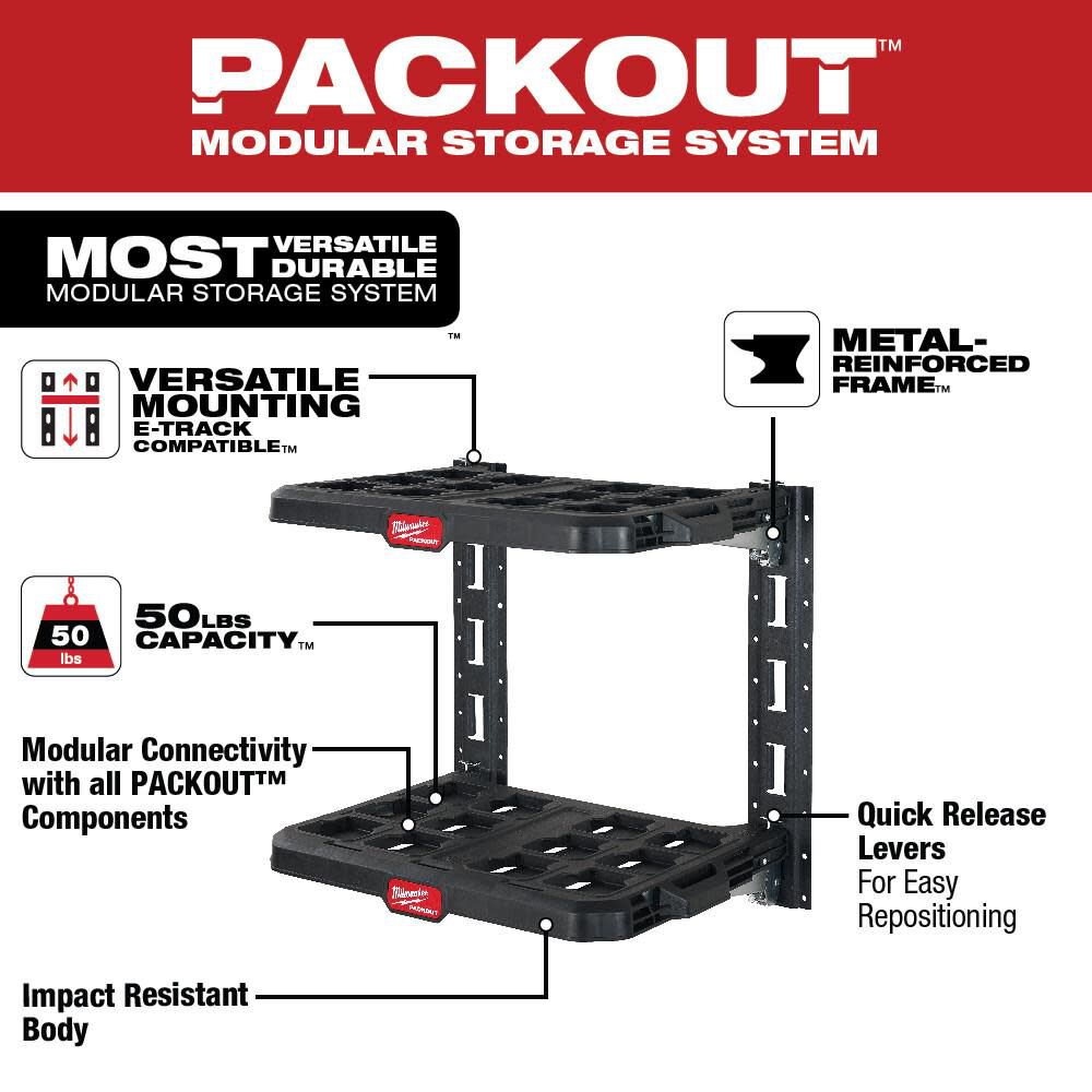 Milwaukee PACKOUT Racking Shelf 48-22-8481 from Milwaukee