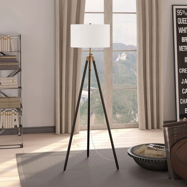 Kahn Two-Tone Tripod Floor Lamp