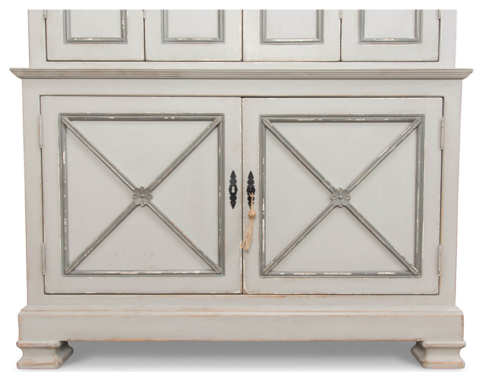 Tall Provincial Painted Cabinet   French Country   Accent Chests And Cabinets   by English Georgian America  Houzz