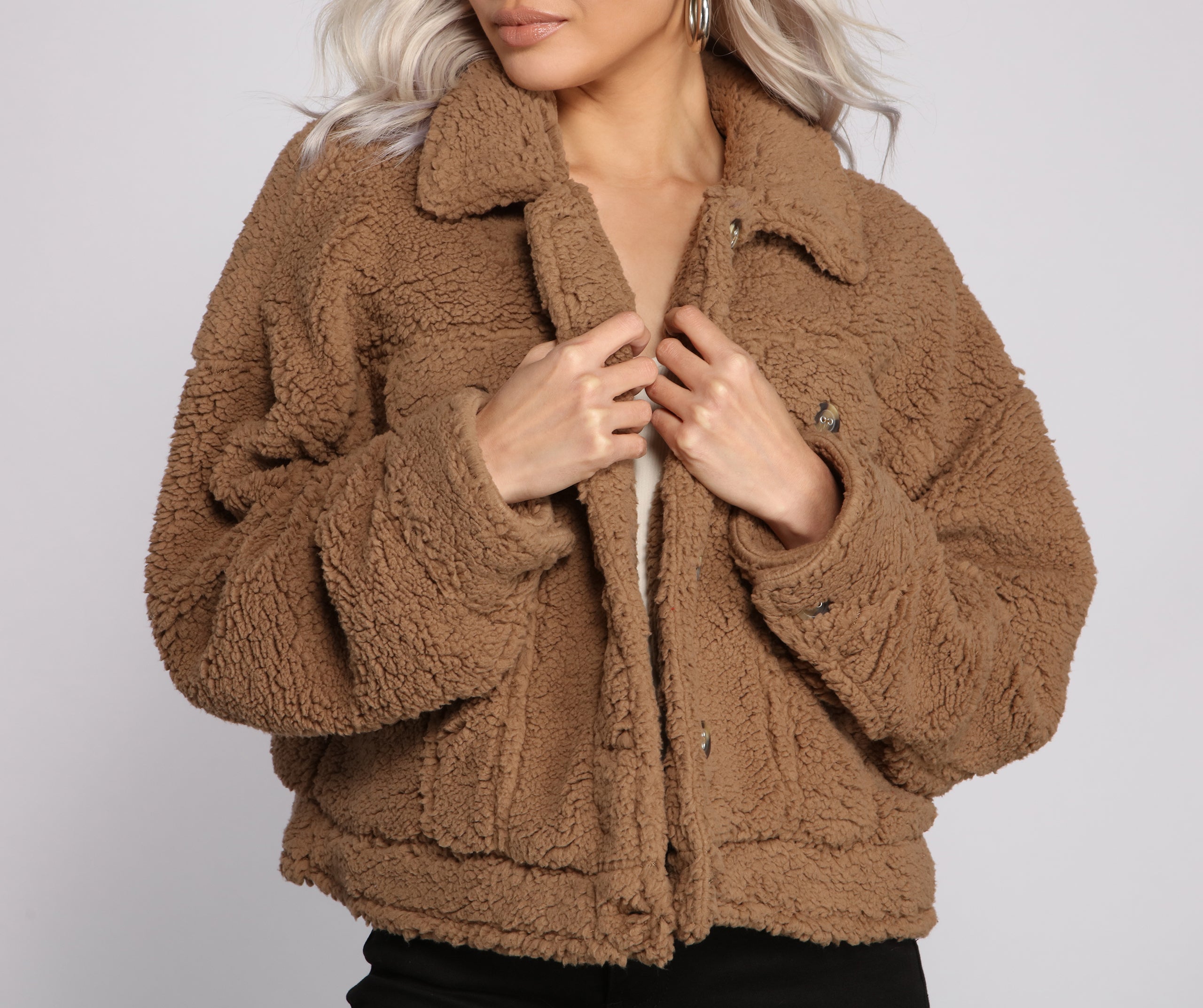 Oversized Faux Fur Teddy Jacket