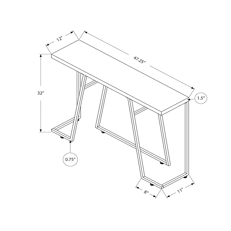 Monarch Accent Entryway Console Table