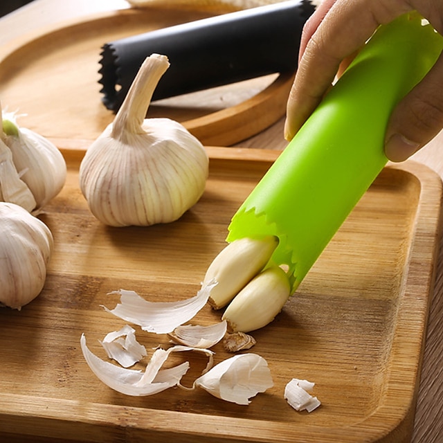 Multifunctional Garlic Master Garlic Ginger Cutter with Silicone  Garlic Peeler Plastic Grinding Tool Kitchen Ginger Grater Grinder