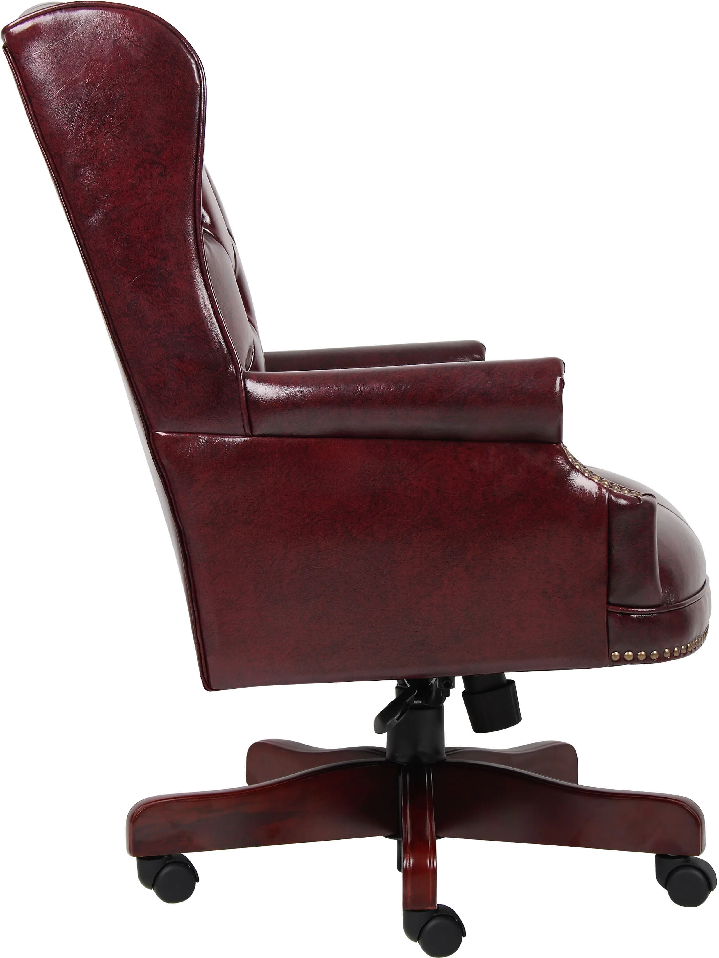 Burgundy High-Back Executive Office Chair