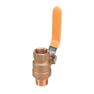 The Plumber's Choice 34 in. FIP x 34 in. MIP Premium Brass Full Port Ball Valve 822256MF