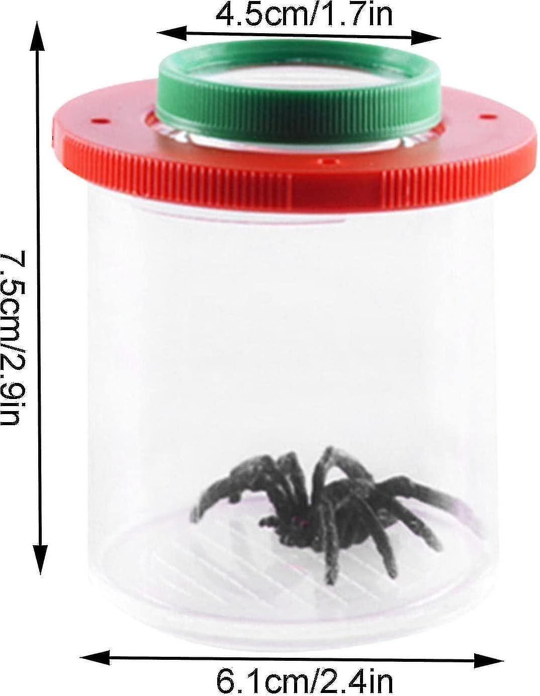 Bugs Catcher For Kids With A Spider Toy Bugs Magnifier Insect Magnifying Jar Backyard Explorer Colle