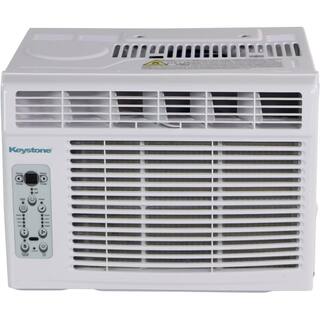 Keystone Energy Star 10000 BTU Window-Mounted Air Conditioner with Follow Me LCD Remote Control in White KSTAW10CE KSTAW10CE