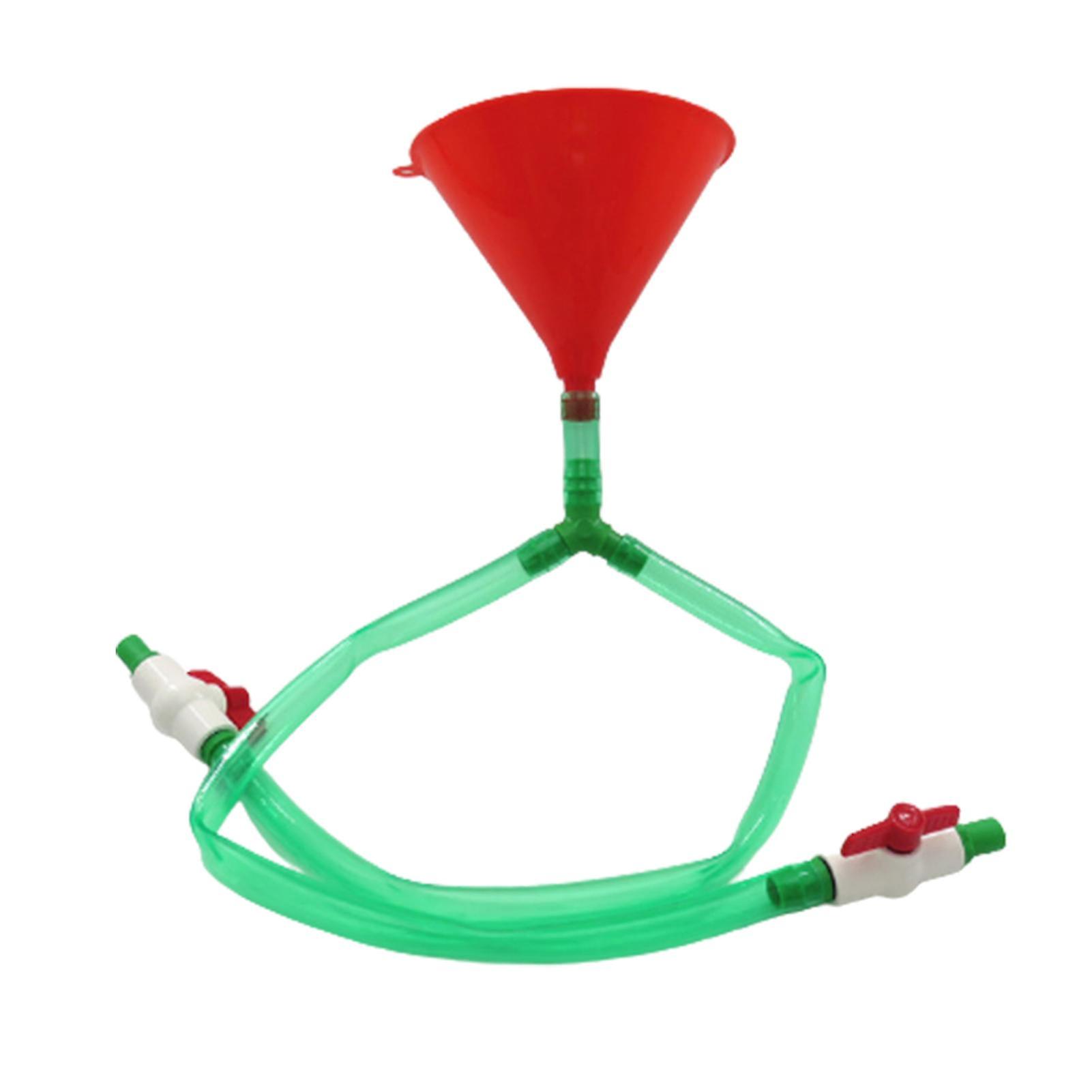 Outdoor Bar Accessories Gift Holiday Double Head Beer Funnel Tube Party Supplies