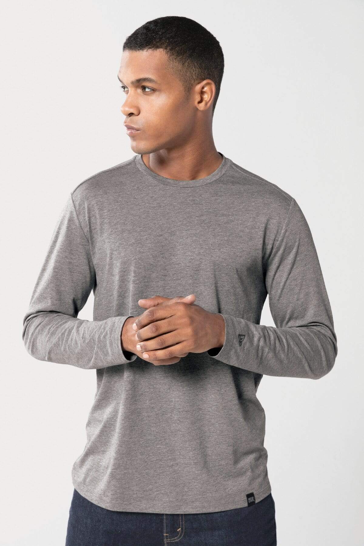 New Era Heritage Blend Long Sleeve Crew Tee