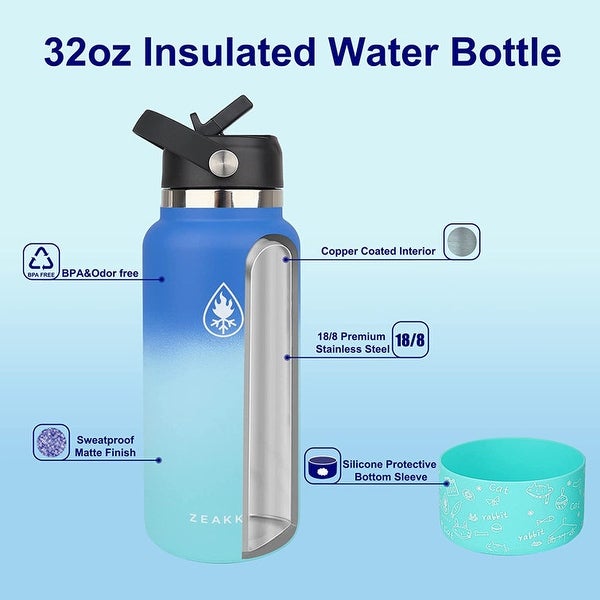 32oz Water Bottle Vacuum Insulated Double Wall Tumbler