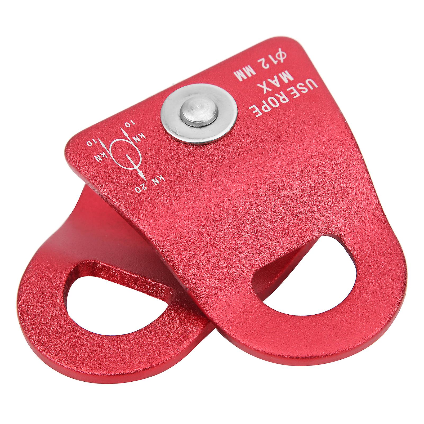 Downhill Side Plate Single Pulley Outdoor Mountaineering Rock Climbing Transport Equipmentred