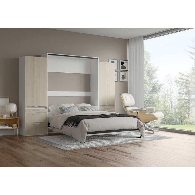 Designer Murphy Bed with Double Storage Units