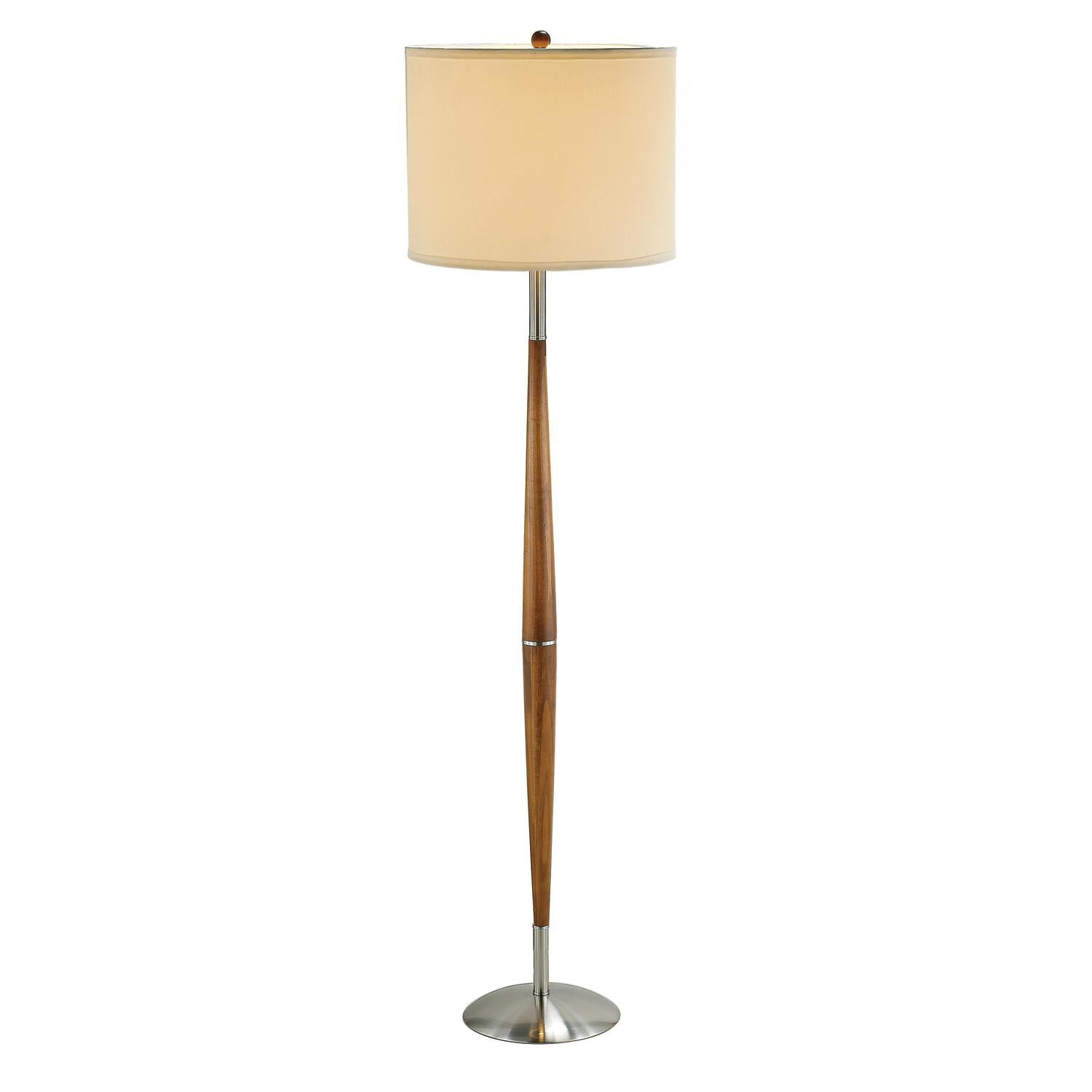 Adesso Hudson Floor Lamp, Maple Eucalyptus Wood