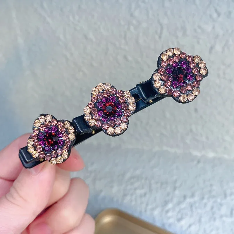 🔥  47% OFF 🔥🔥Sparkling Crystal Stone Braided Hair Clips