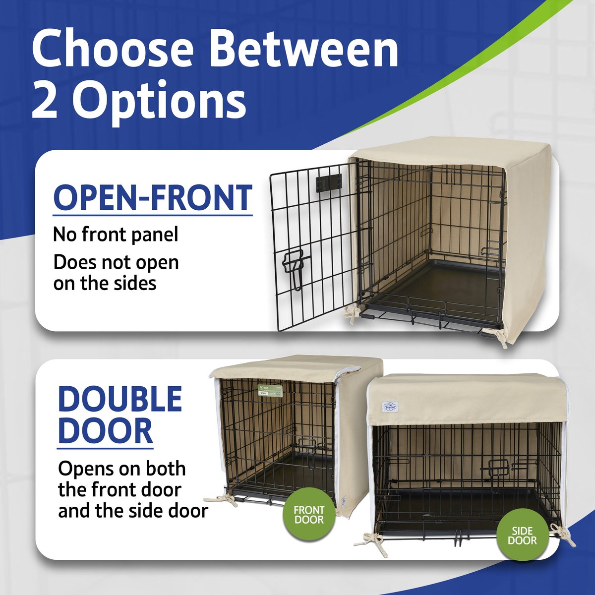 Pet Dreams Open Front Dog Crate Cover