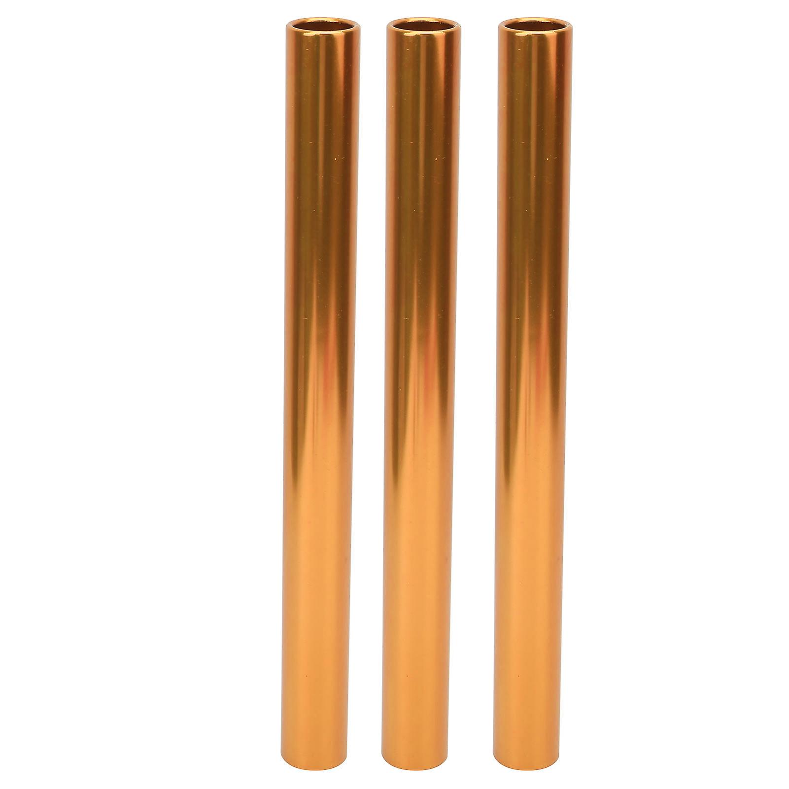 3pcs Relay Baton Aluminium Alloy Track And Field Running Race Baton Sports Game Propsorange