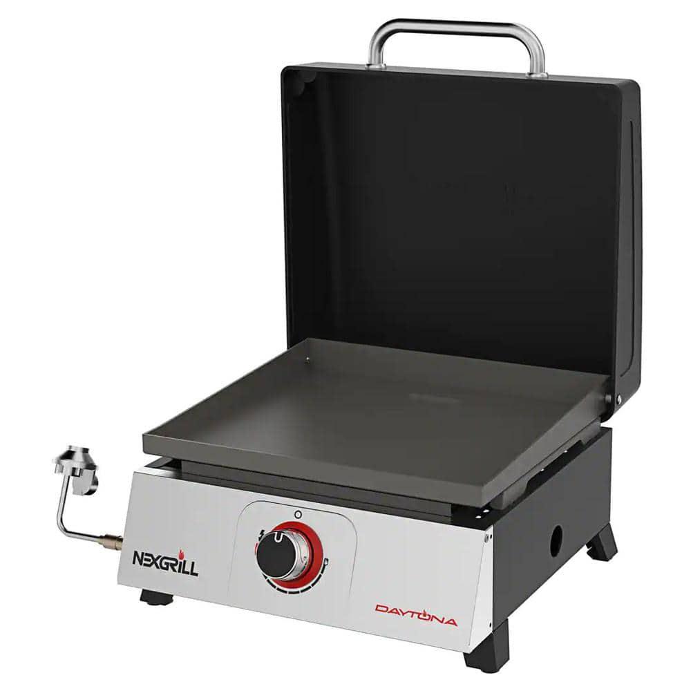 Nexgrill Daytona 1Burner 17 in Propane Gas Table Top Griddle in Black