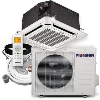 Pioneer 12000 BTU 1 Ton Ductless Mini Split 22 SEER 8-Way Cassette Air Conditioner with Heat Pump 230V CYB012GMFILCAD-16