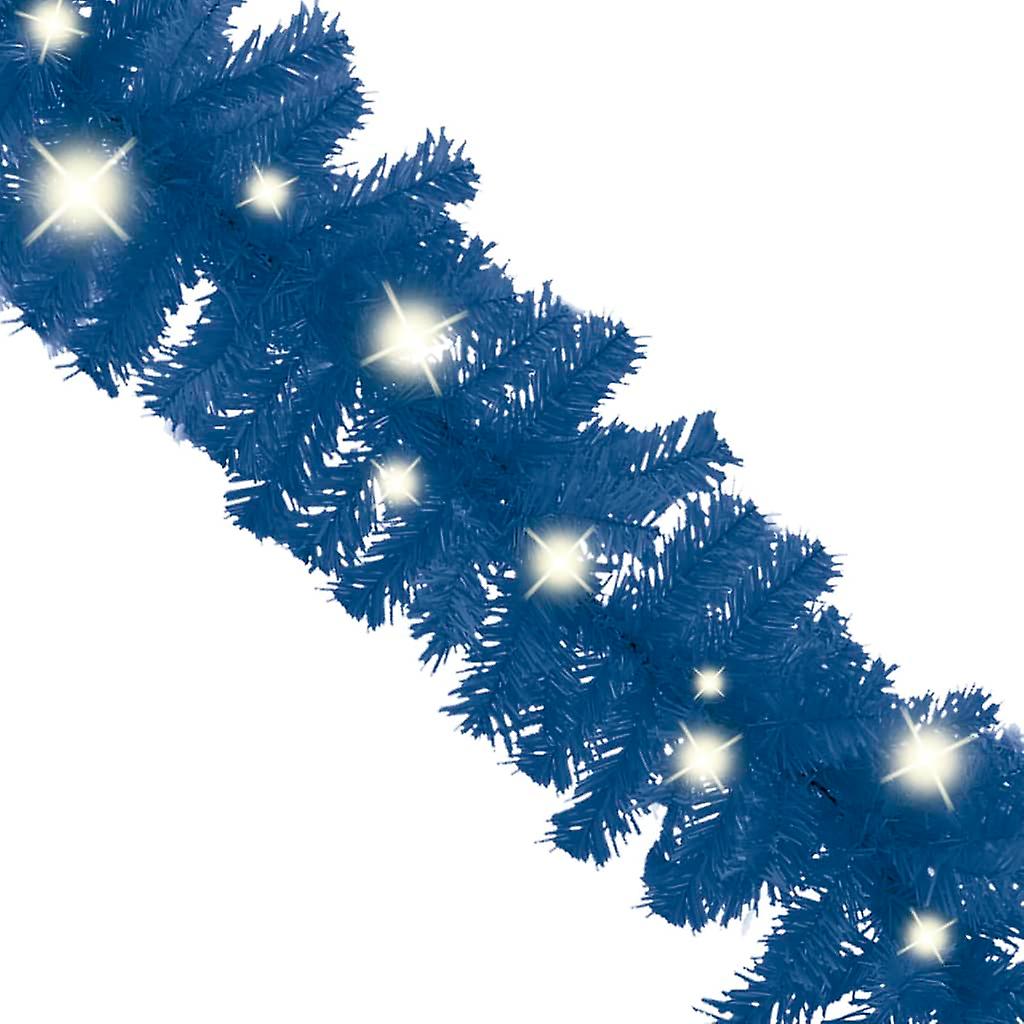 Vidaxl Christmas Garland With Led Lights 33 Ft Blue