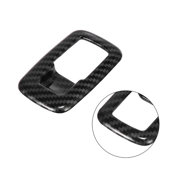 Unique Bargains Window Lift Switch Panel Trim Cover For Dodge Charger 2014 2020 Black Carbon Fiber 4pcs