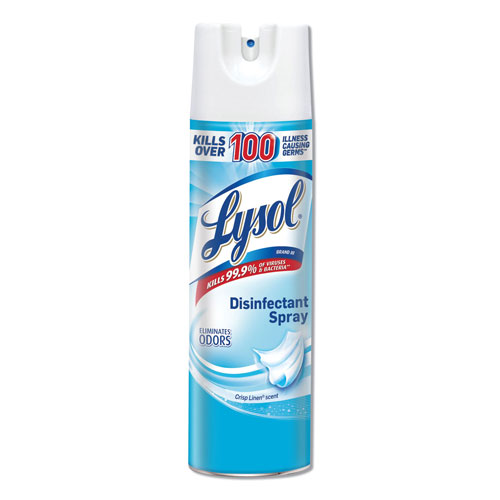 Reckitt Benckiser Lysol Disinfectant Spray | Crisp Linen Scent， 19 oz Aerosol | RAC79329