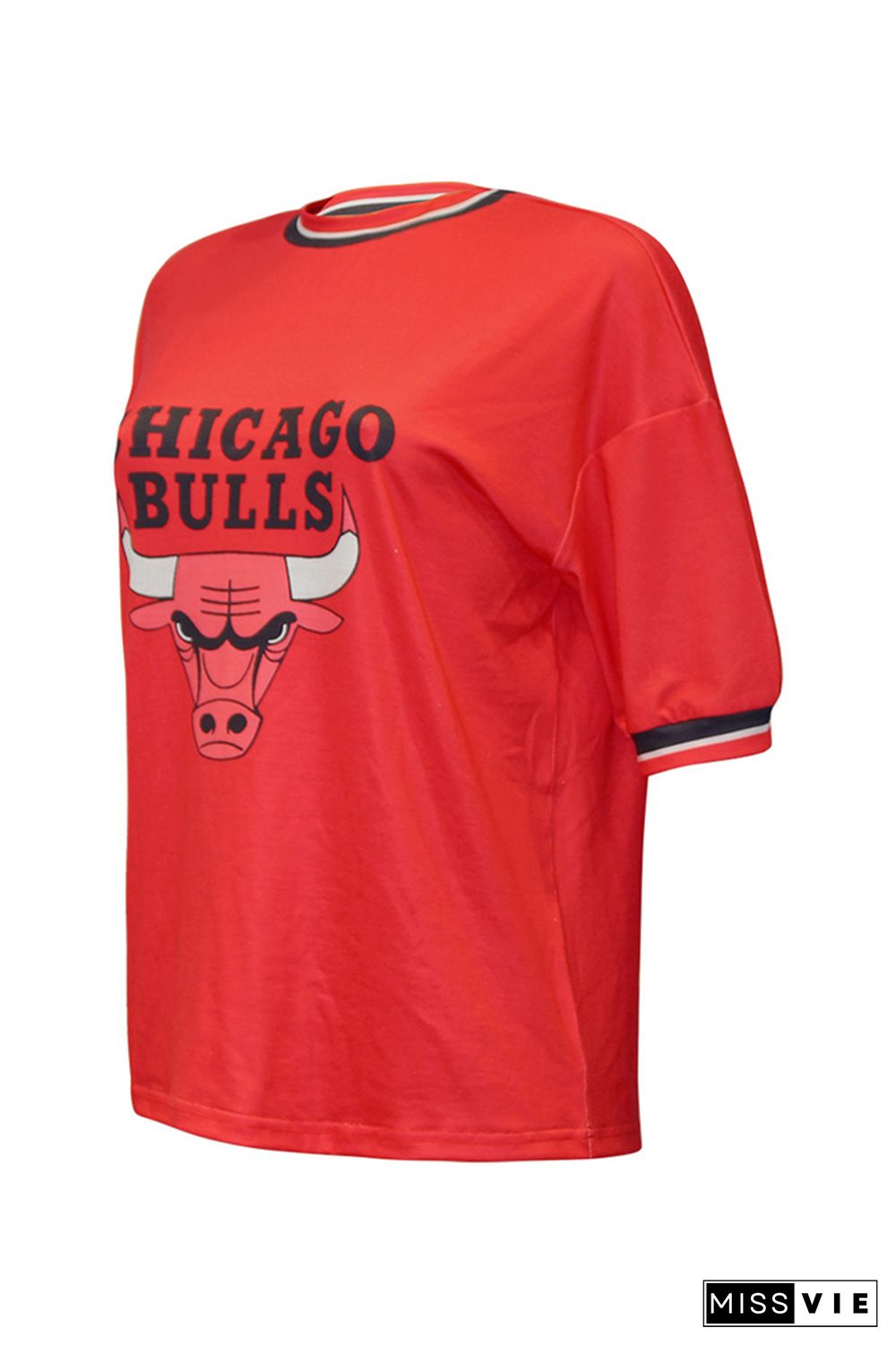 Bulls Printed Short Sleeve Graphic Tee