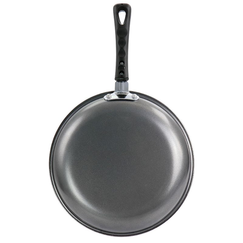 Gibson Everyday Highberry 3 Piece Nonstick Carbon Steel Cookware Set in Grey