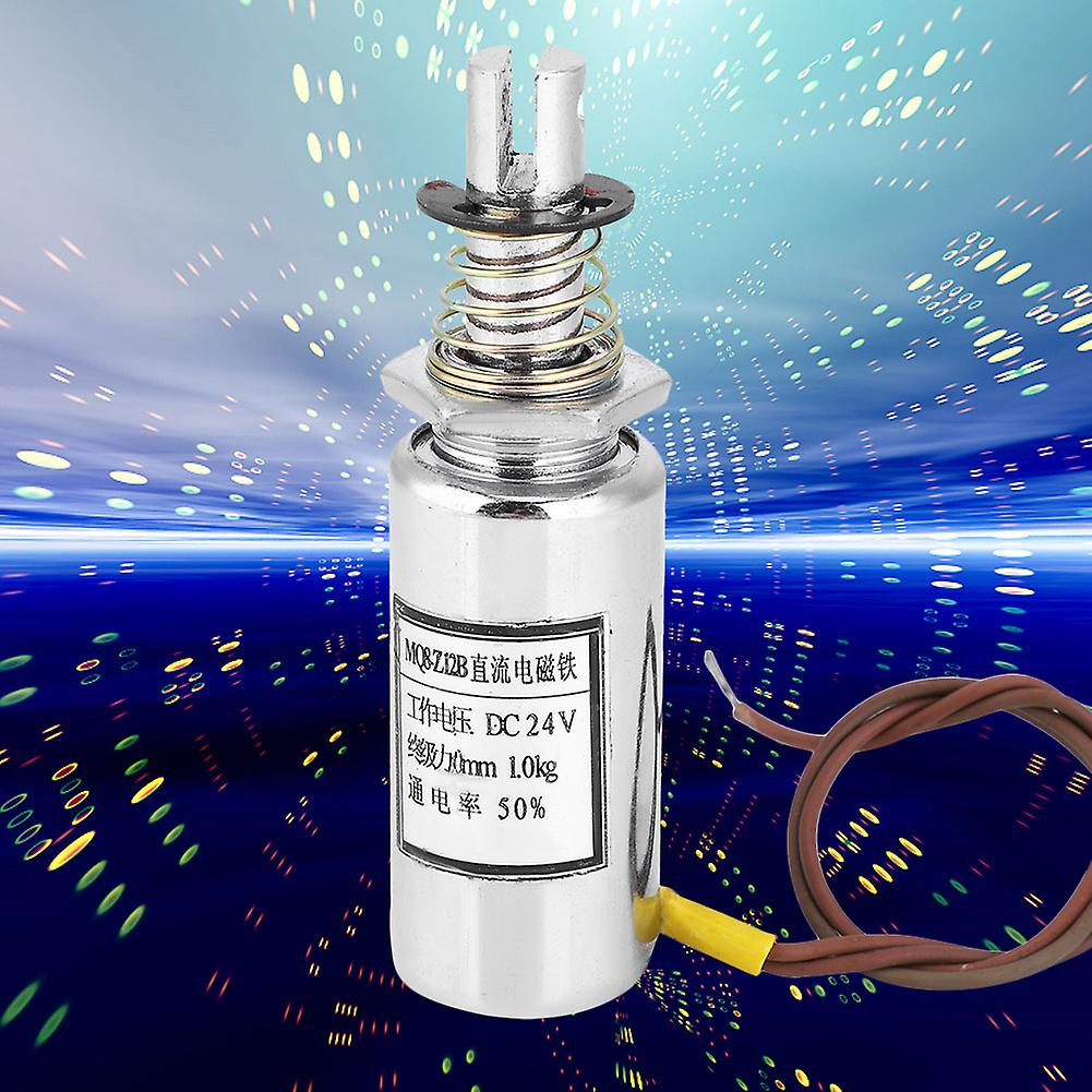 Dc Solenoid Electromagnet Push Pull Type Cylindrical For Industrial Automation Mq8-z12b 9.8n 24vdc