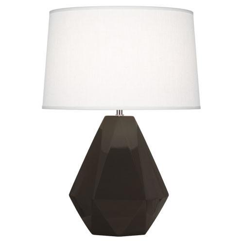 Delta Table Lamp (Multiple Colors) with Oyster Linen Shade