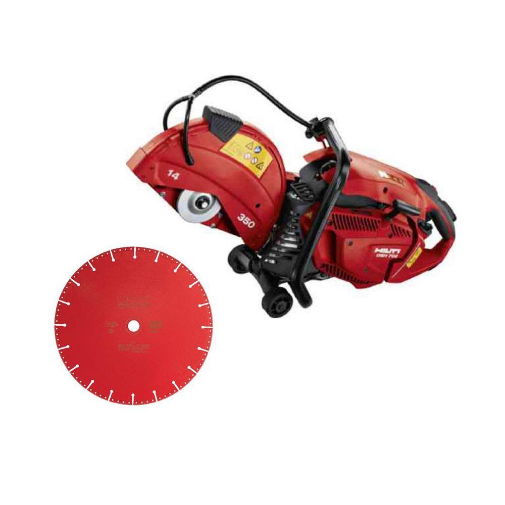 Hilti 14 in. DSH 700X 70CC Hand-Held Concrete Gas Saw with SPX Metal Cutting Blade 3612913