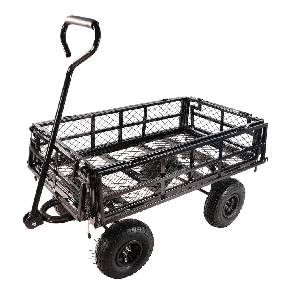 6.36 cu. ft. Steel Wagon Garden Cart for Yard Garden Shipping JX-W22784159