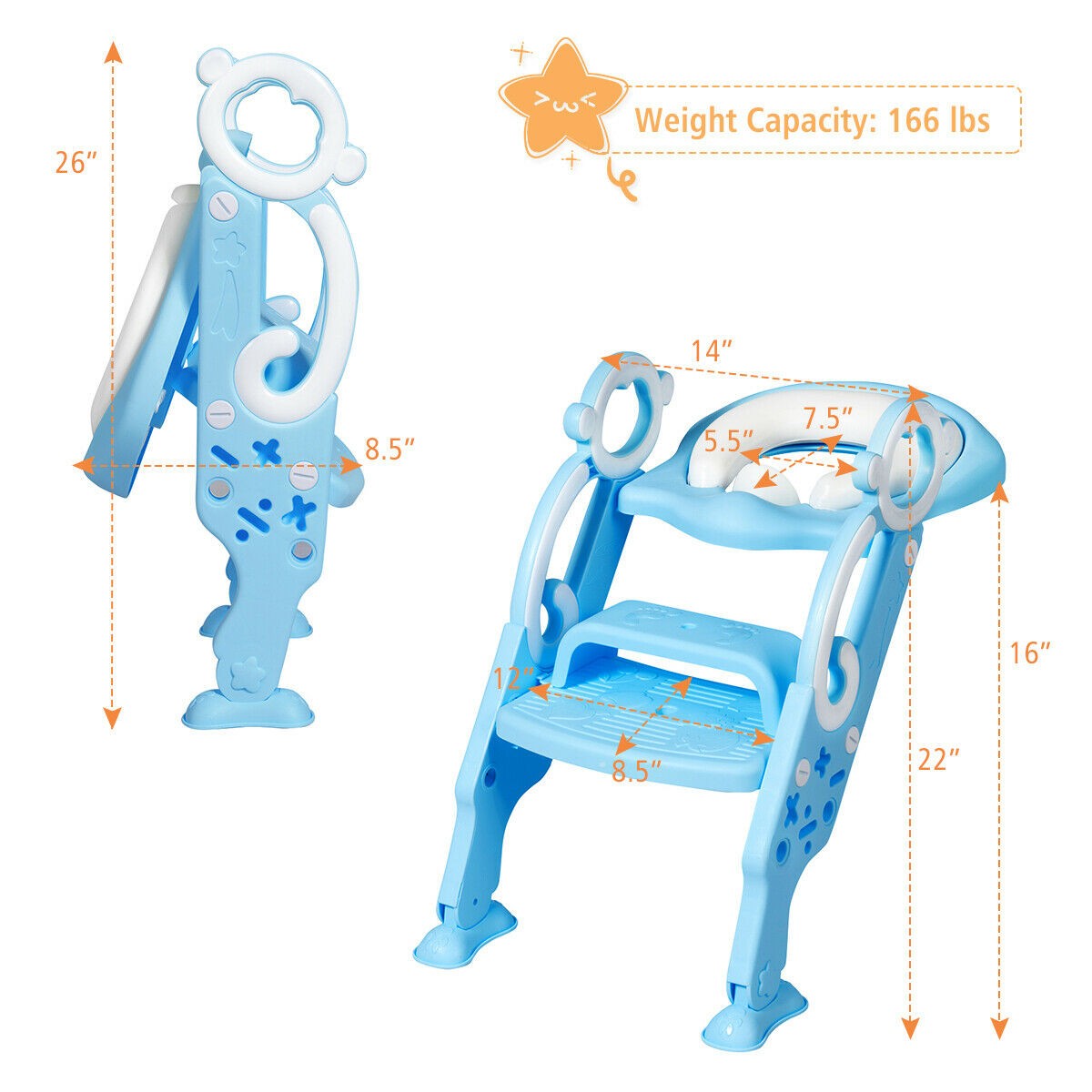 Kids Portable Potty Training Toilet Seat