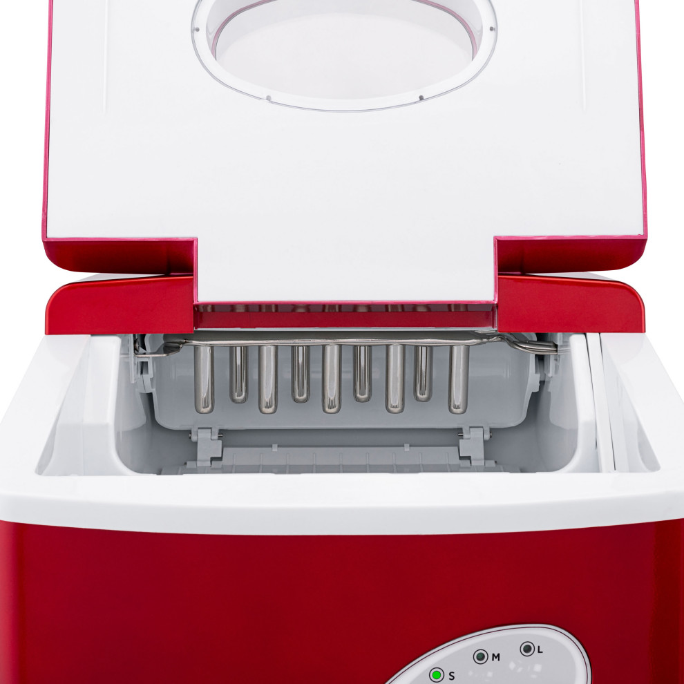 Newair AI 100R 28 Pound Portable Ice Maker  Red   Contemporary   Ice Makers   by Luma Comfort  Houzz