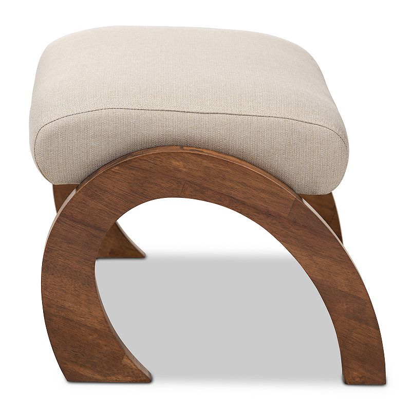 Baxton Studio Sandrine Footstool Ottoman