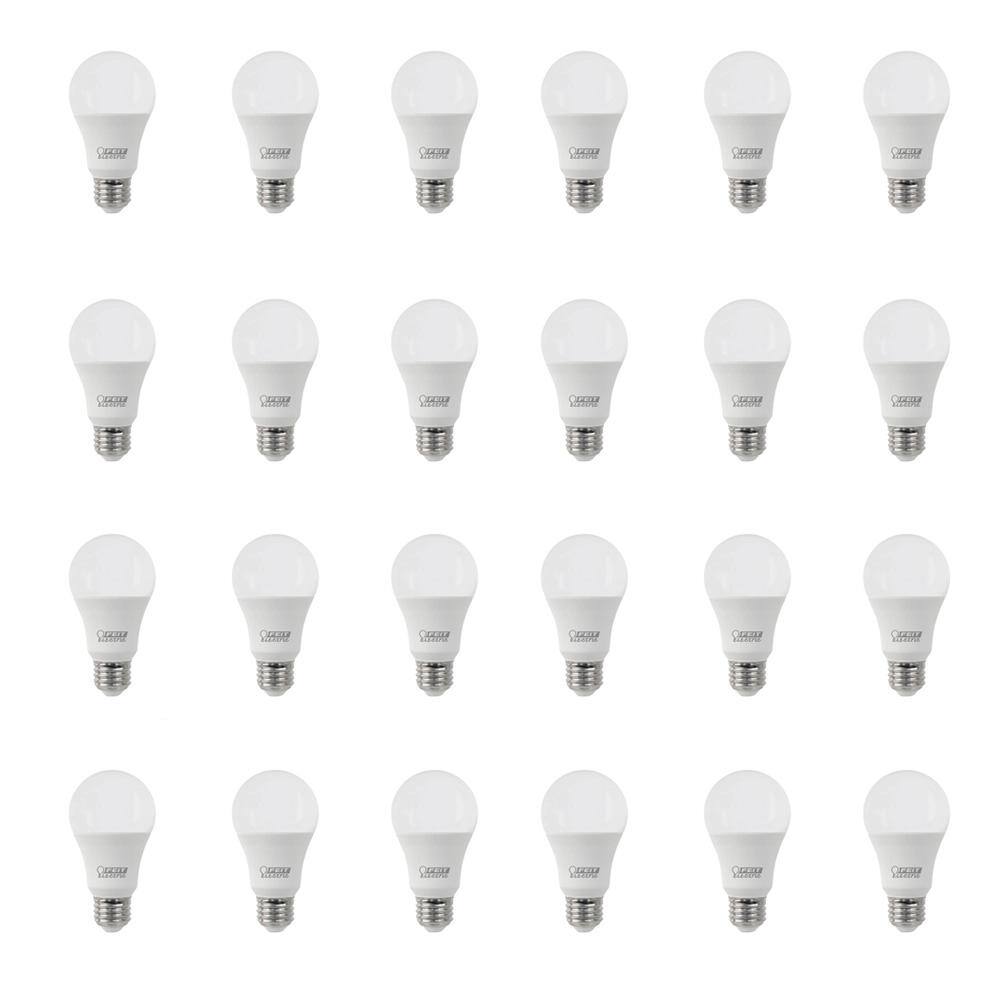 Feit Electric 60-Watt Equivalent A19 Non-Dimmable General Purpose LED Light Bulb 4100K Cool White (24-Pack) A80084110KLED24