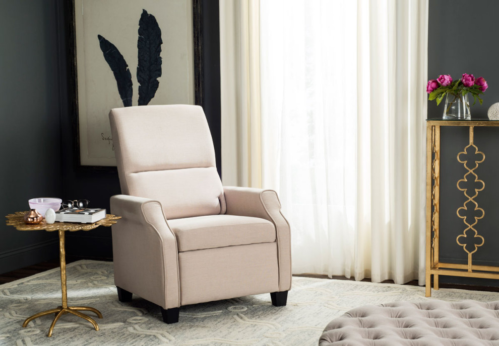 Lee Recliner Chair  Beige   Transitional   Recliner Chairs   by Rustic Home Furniture Deco  Houzz