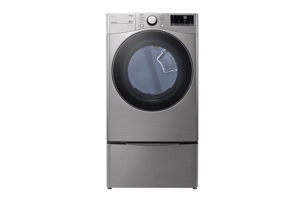 Lg DLE3600V 7.4 Cu. Ft. Ultra Large Capacity Smart Wi-Fi Enabled Front Load Electric Dryer With Built-In Intelligence