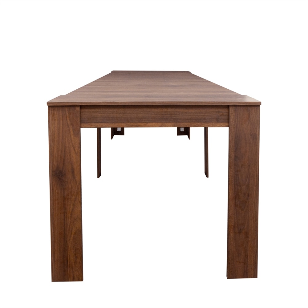 Wood Multifunctional Extendable Console Table   N/A