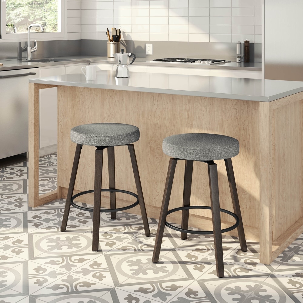 Amisco Walden Swivel Counter and Bar Stool