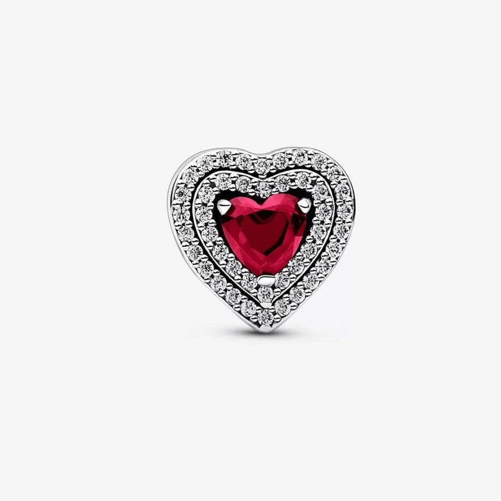 PANDORA  Sparkling Levelled Heart Charm