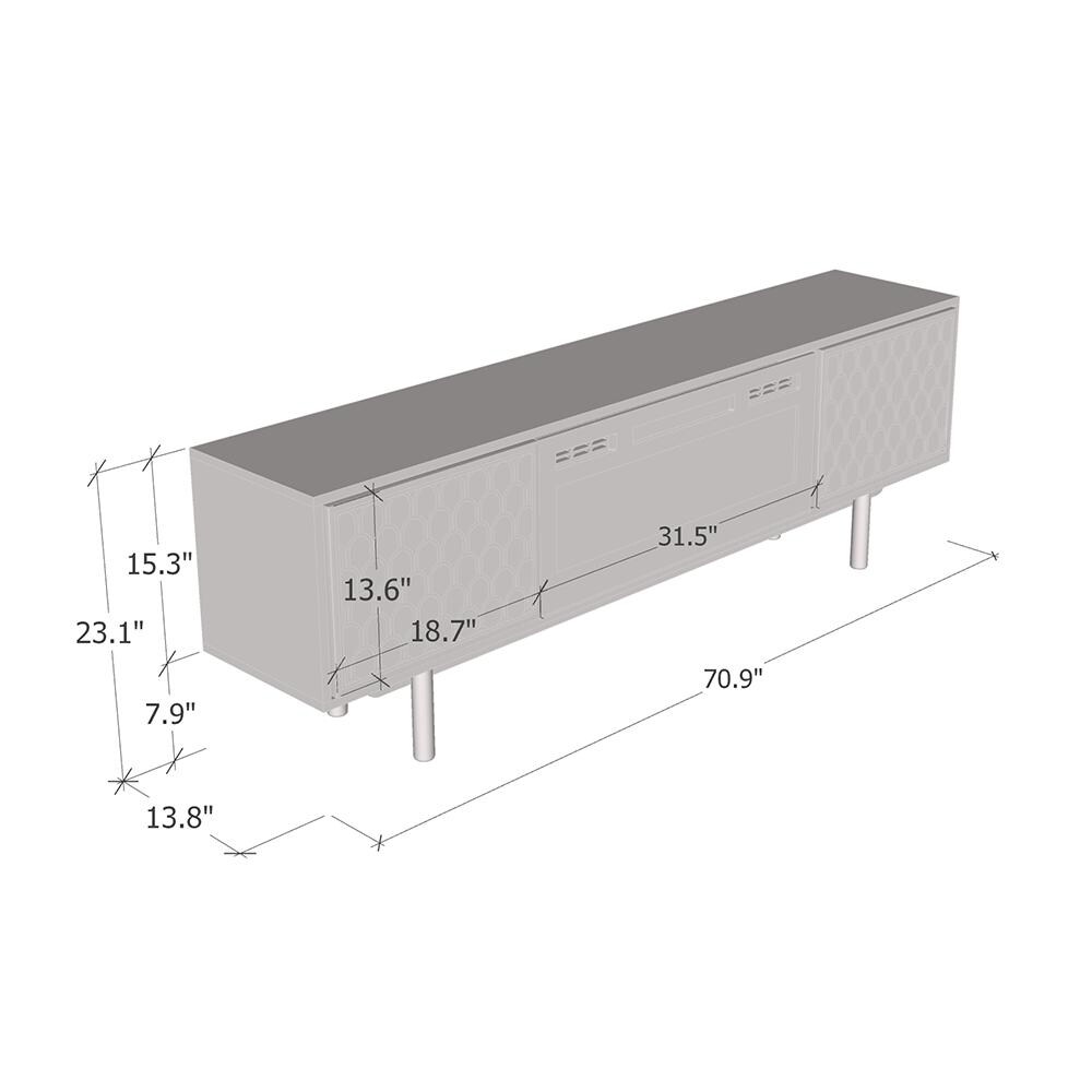 Karp WH EF Fireplace TV Stand