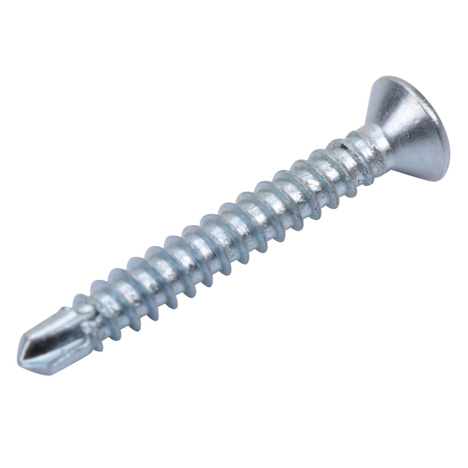 50pcs M4.2 Flat Head Self drilling Self tapping Screws Drilling Tail Screw Set (M4.2*50)