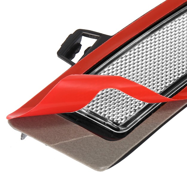 Unique Bargains Car Front Bumper Reflector 63147274433 For Bmw Xdrive35d Xdrive35i Red black white 2pcs