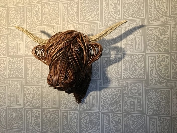 Woven Willow Highland Cow-🎁2023-Christmas Hot Sale🎁