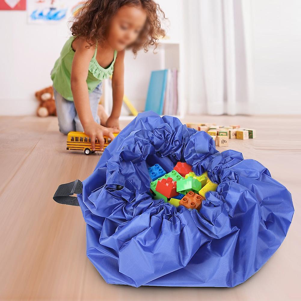 Blue Bag Kids Play Mat Portable Toy Storage Organizer Toys Case