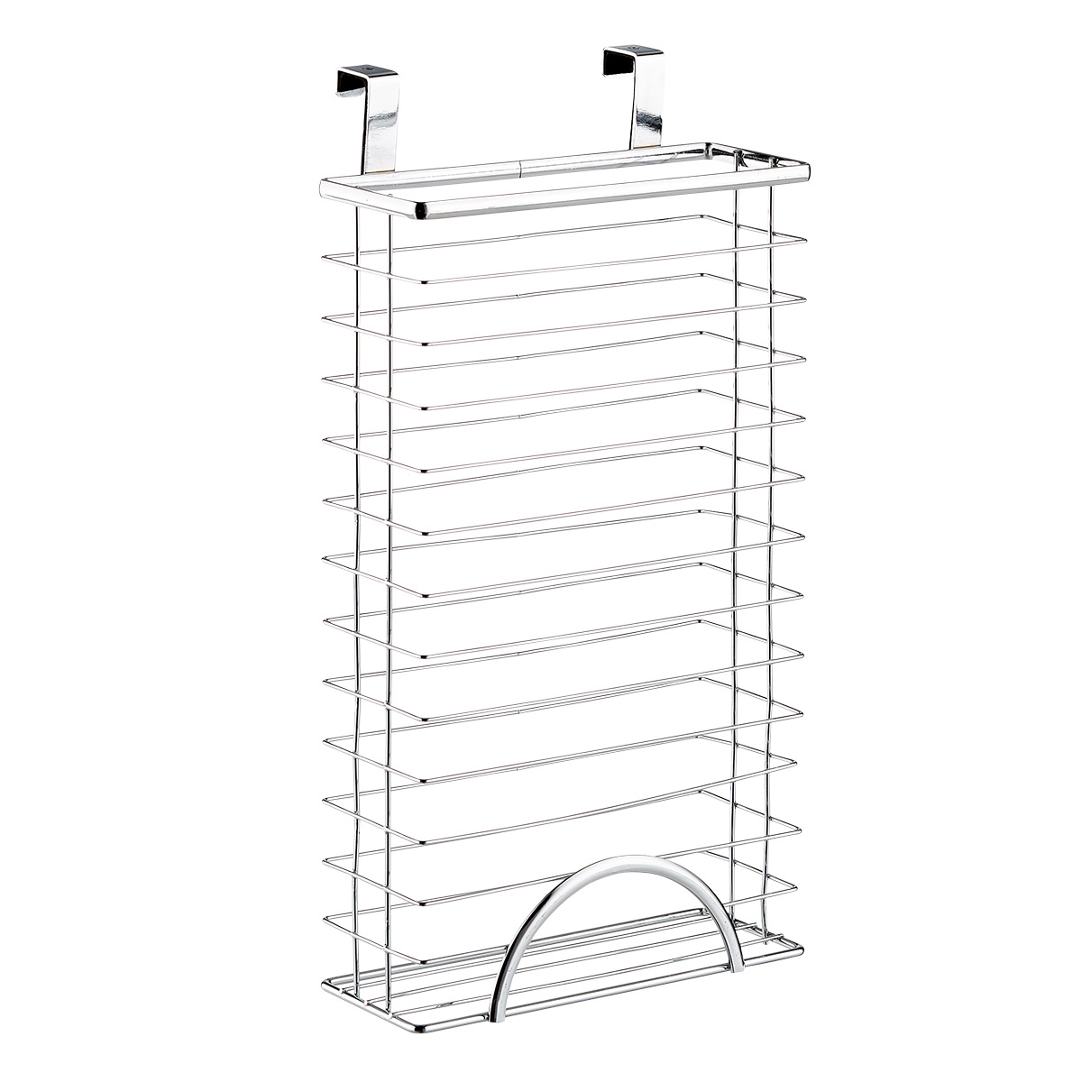 Chrome Over the Cabinet Grocery Bag Holder