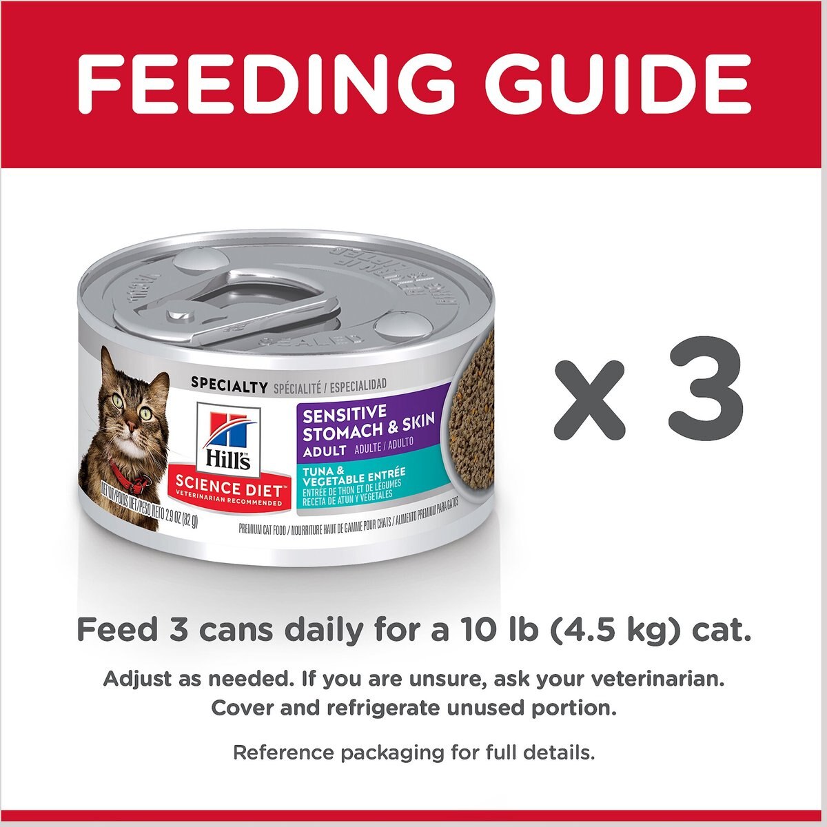 Hill's Science Diet Adult Sensitive Stomach and Skin Tuna and Vegetable Entrée Canned Cat Food