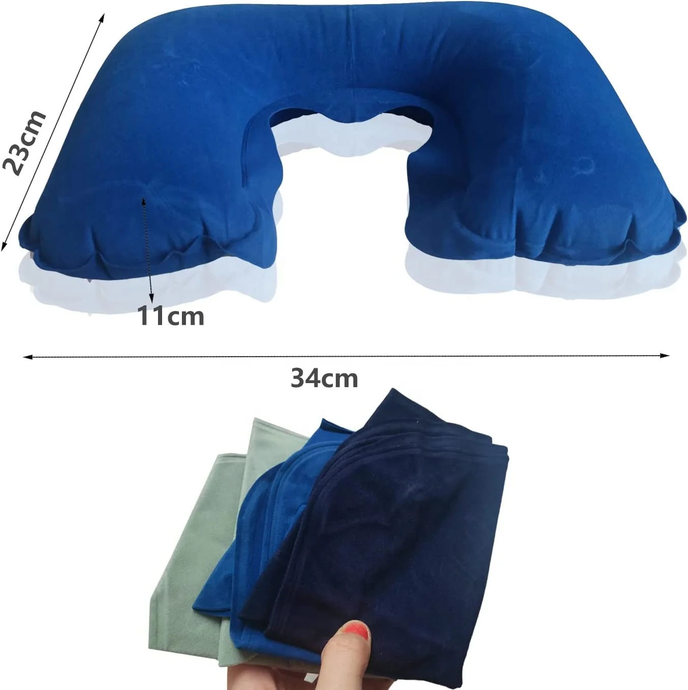 Camping Pillow Inflatable Washable Backpacking Pillow for Sleeping Napping Ultralight Blow up Portable   Compact Pillow