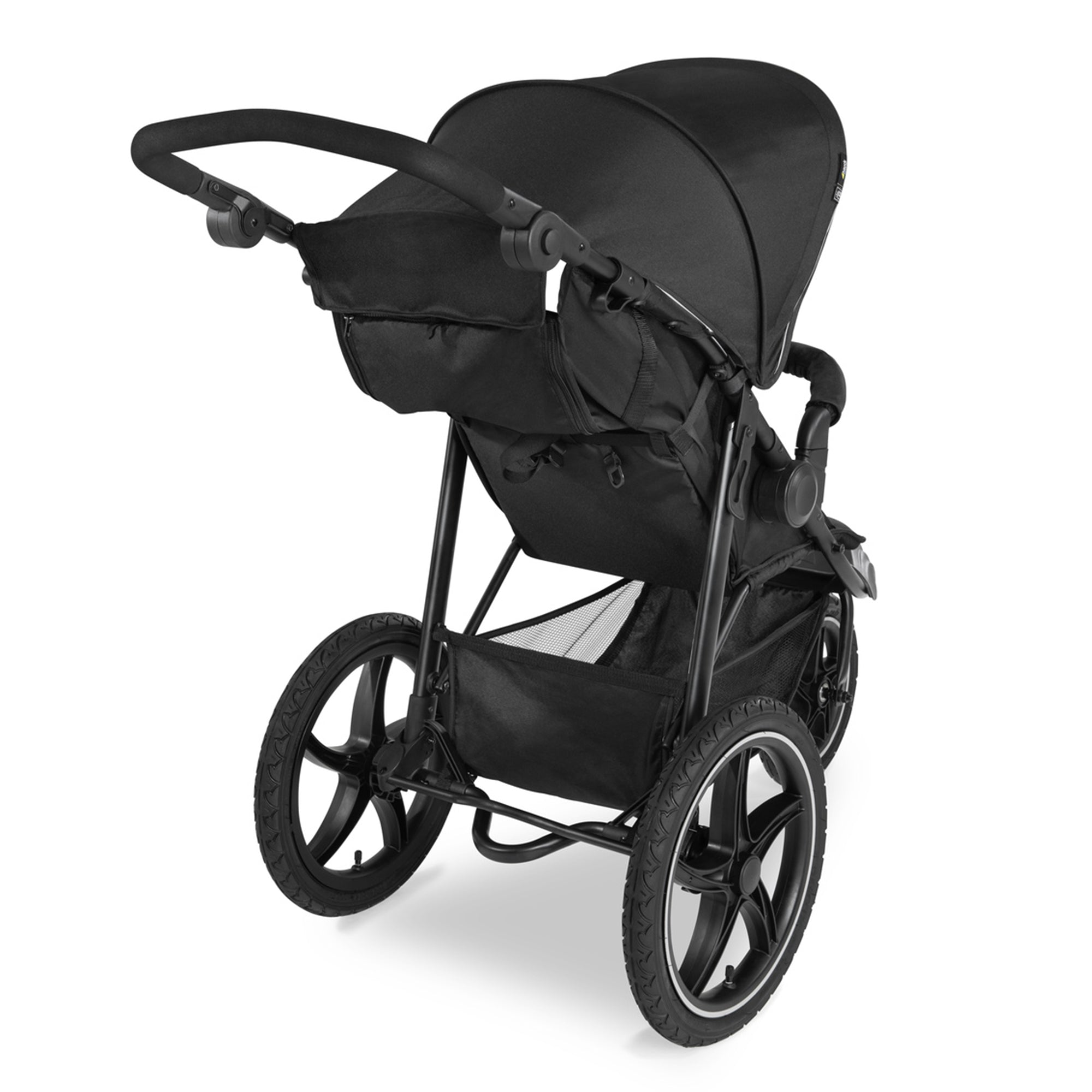 hauck Compact Foldable Tricycle Jogger Buggy Stroller Pushchair, Black(Open Box)