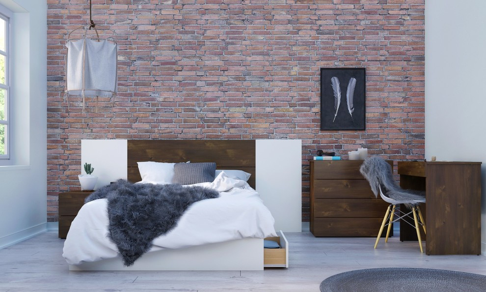 Nexera Headboard  Truffle   Rustic   Headboards   by VirVentures  Houzz