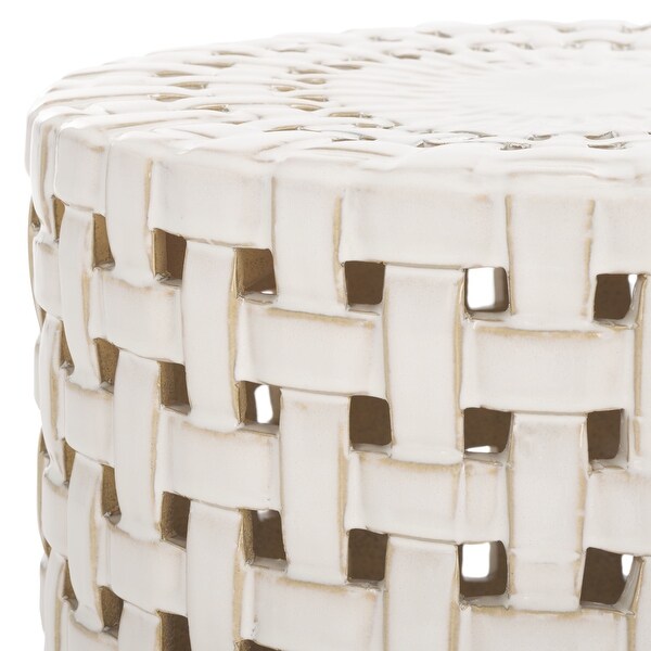 SAFAVIEH Sayre Ceramic Decorative Garden Stool (Fully Assembled)